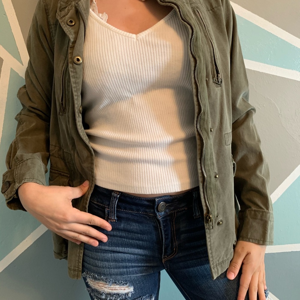 Combat green jacket
